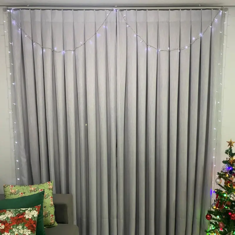 Cortina prega macho em sala sob medida — ateliê Regina Cortinas Cachoeirinha RS