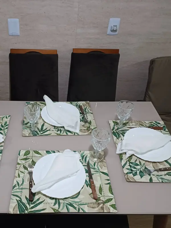 Mesa posta floral personalizado — ateliê Regina Cortinas Cachoeirinha RS